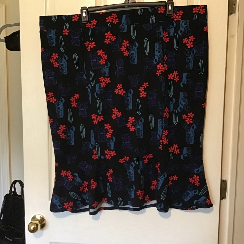 Lilo and Stitch skirt with a ruffle ends, Torrid
